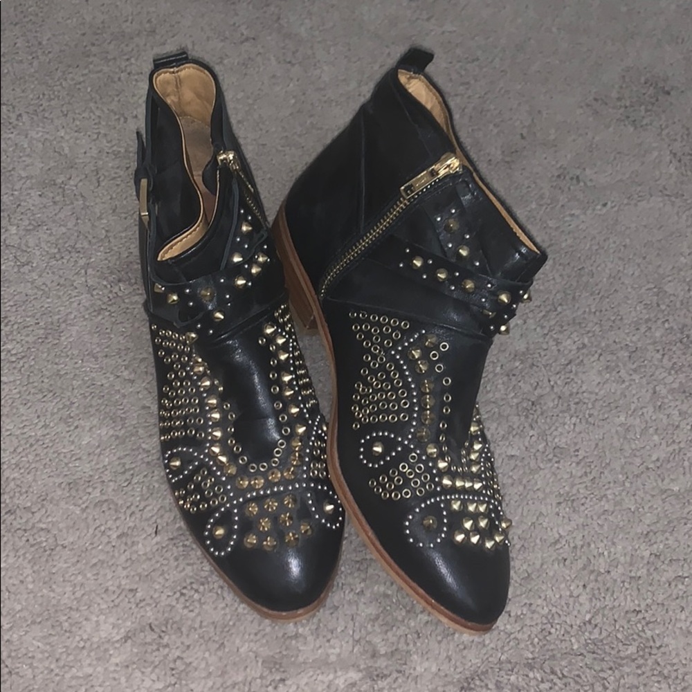 Zara Woman Studded Booties